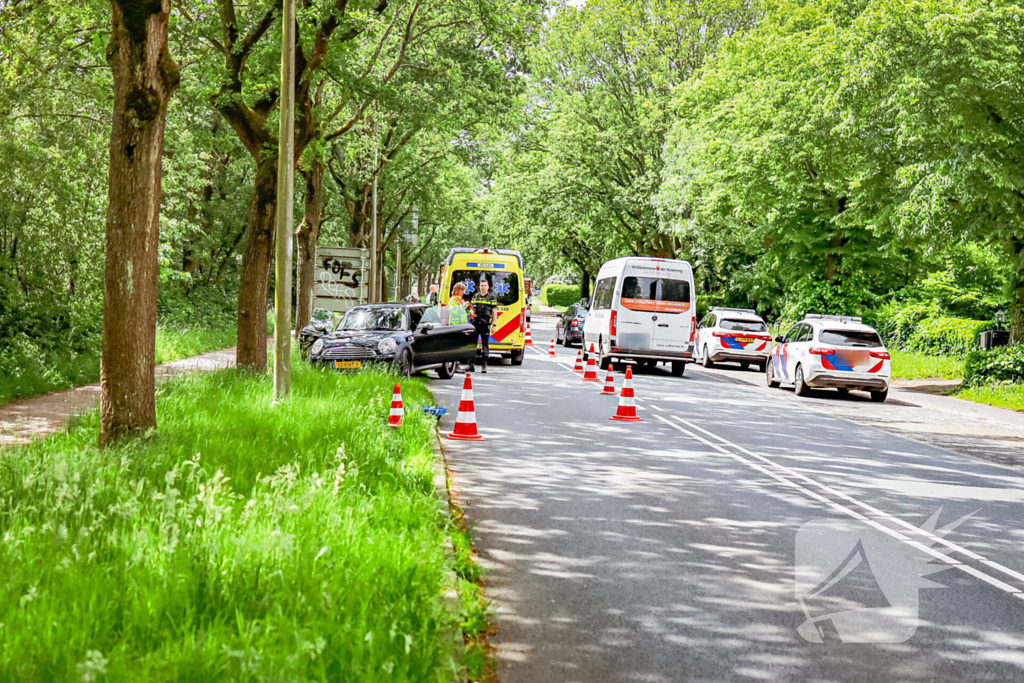 Motorrijder in botsing met auto