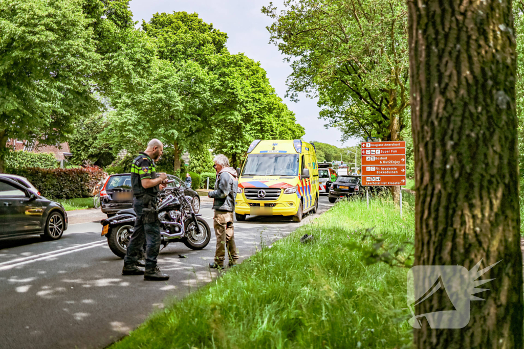 Motorrijder in botsing met auto