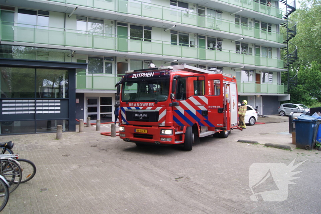 Brandweer ingezet voor brand in keuken