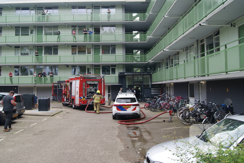 Brandweer ingezet voor brand in keuken