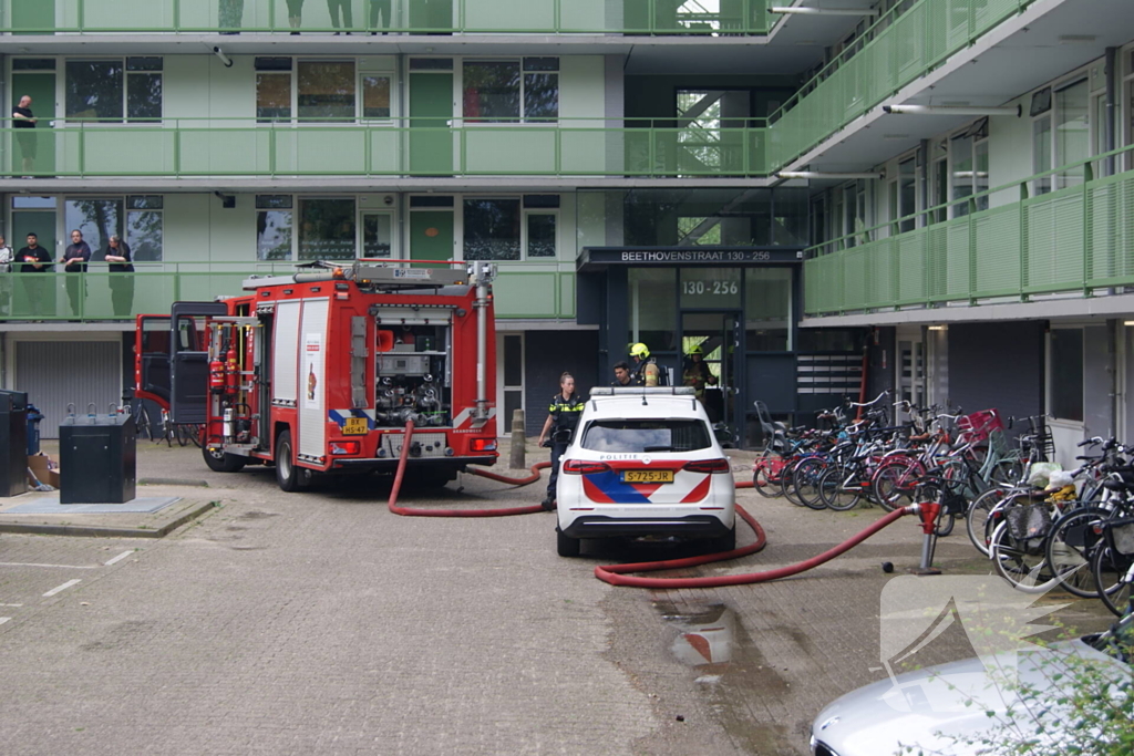 Brandweer ingezet voor brand in keuken