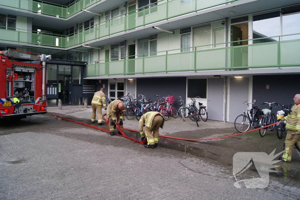 Brandweer ingezet voor brand in keuken