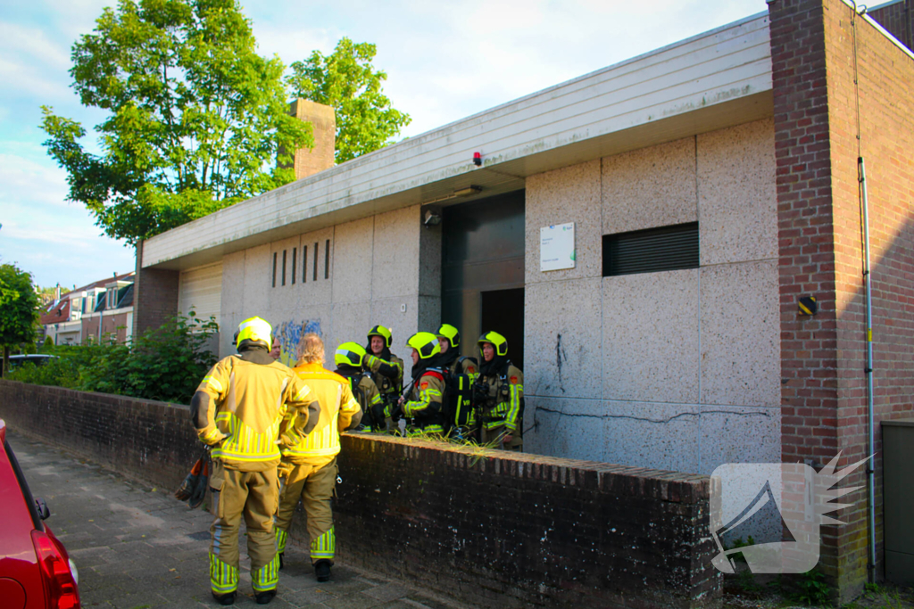 Brand in telefooncentrale snel onder controle