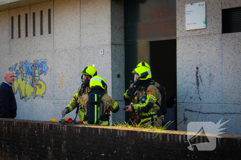 Brand in telefooncentrale snel onder controle