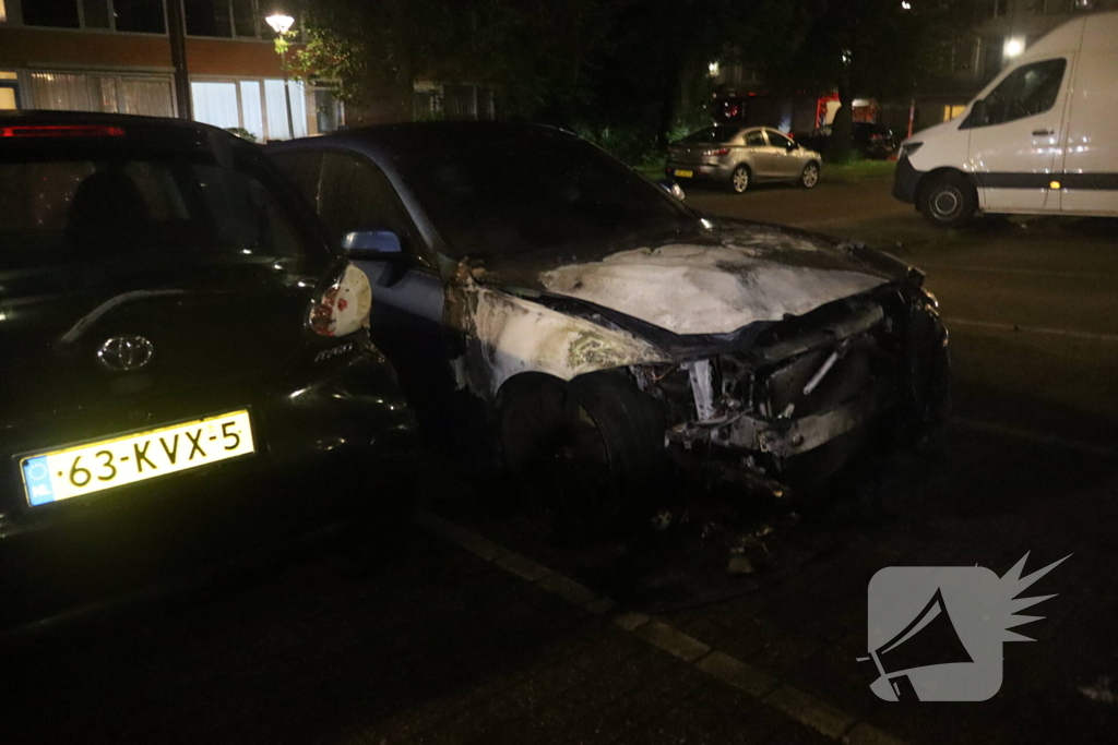 Brand in auto snel onder controle