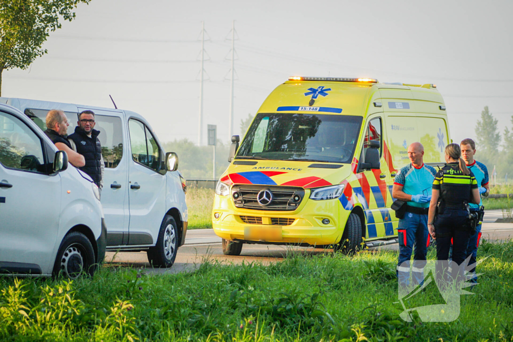 Twee bestelbussen betrokken bij kop-staartbotsing