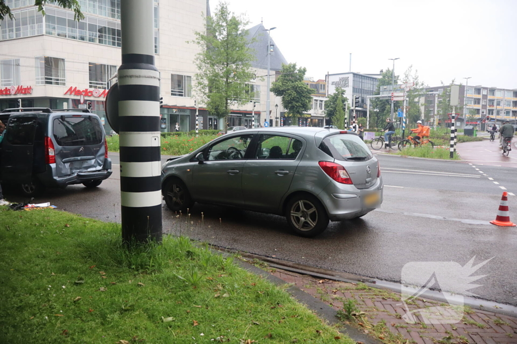 Schade na kop-staart botsing