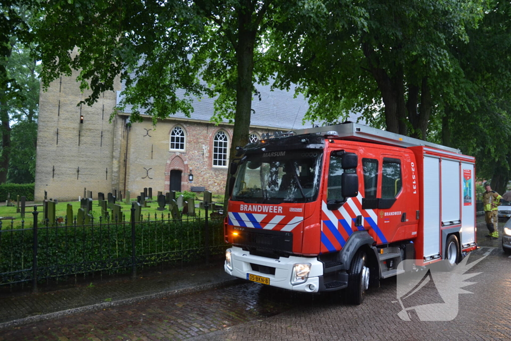 Brandweer ingezet voor brandmelding bij kerk