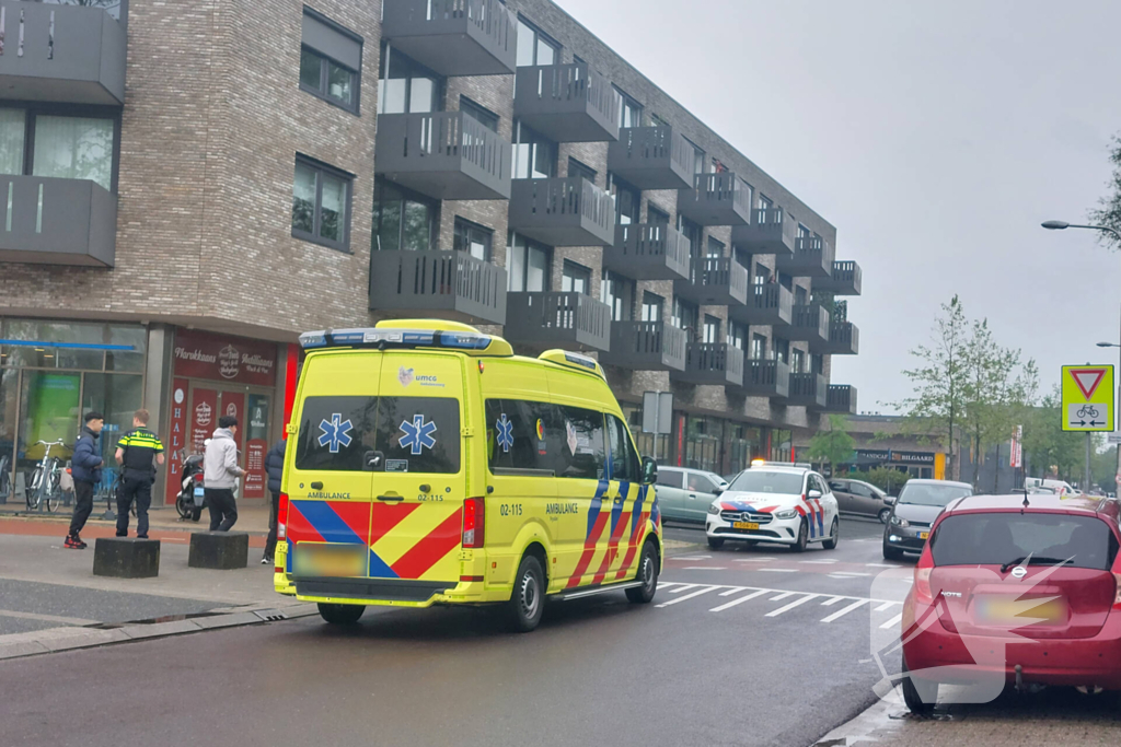 Fietser gewond bij botsing met auto