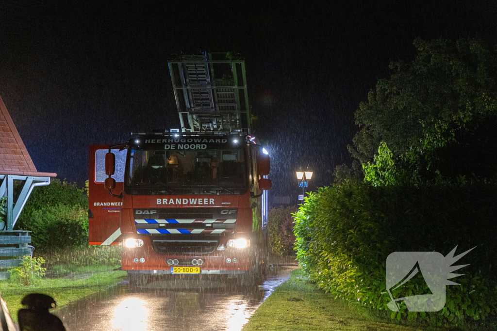 Veel brandschade aan vakantiewoning door overslag vanuit vuurkorf