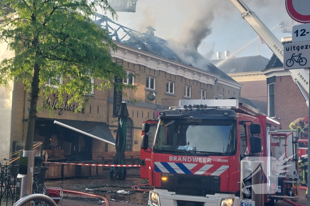 Grote brand in uitgaansgelegenheid