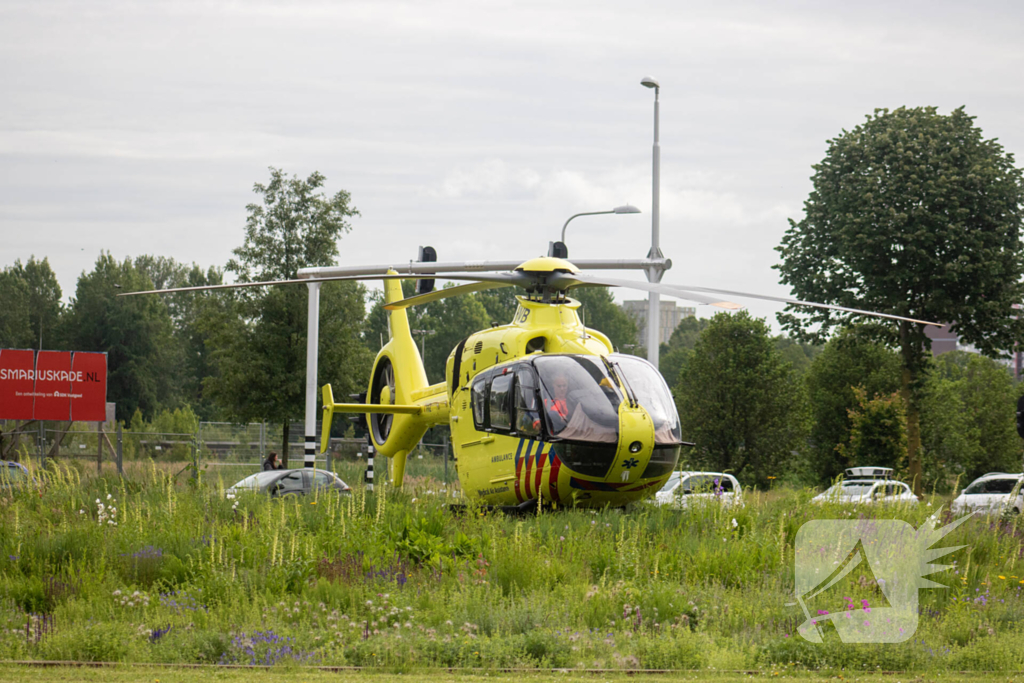 Traumahelikopter landt voor fietser bij berucht fietspad