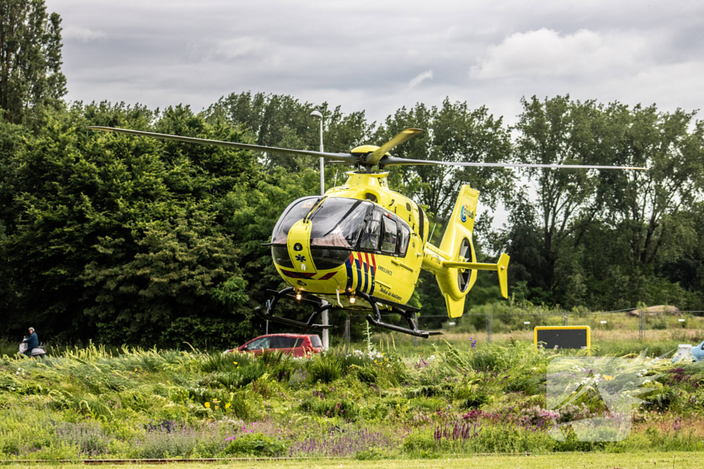 Traumahelikopter landt voor fietser bij berucht fietspad