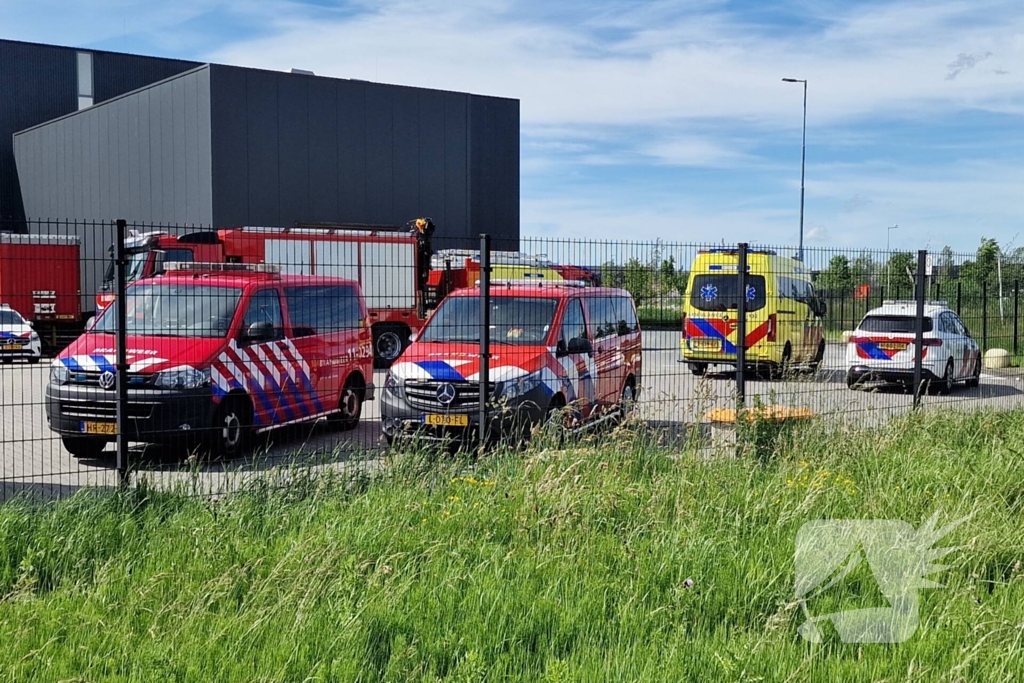 Arbeidsongeval in bedrijfsloods