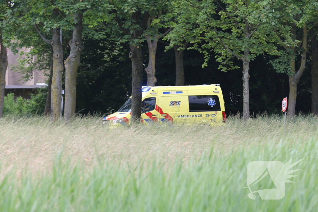 Schade bij ongeval, verkeer rijdt door afzetting