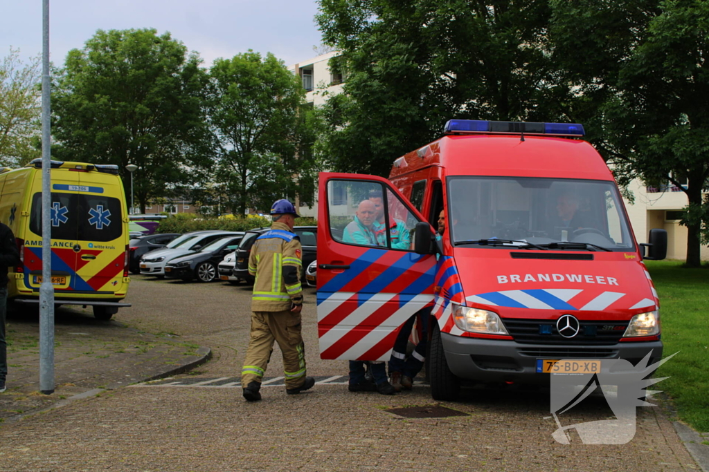 Personen gered bij gasbrand in portiekflat