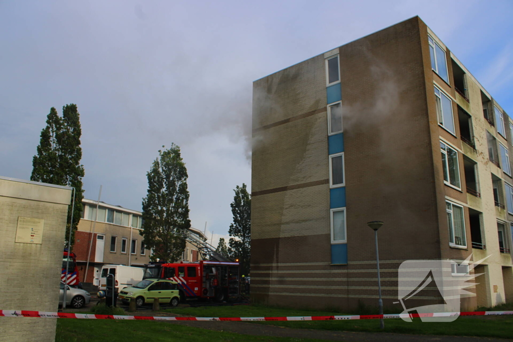 Personen gered bij gasbrand in portiekflat