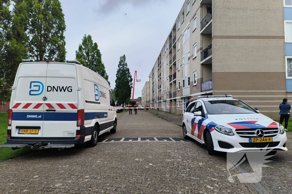 Personen gered bij gasbrand in portiekflat