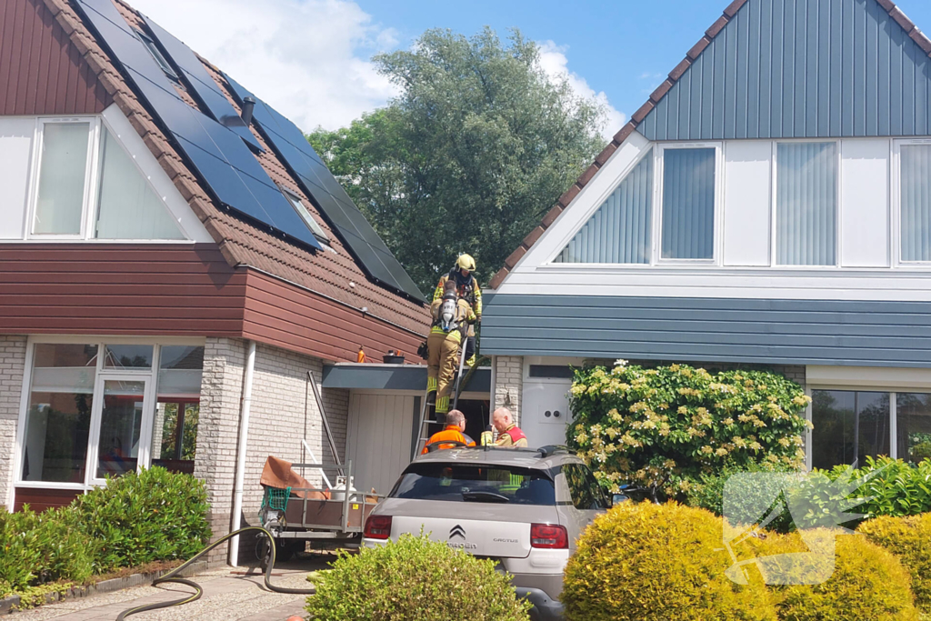 Brand uitgebroken door werkzaamheden op dak