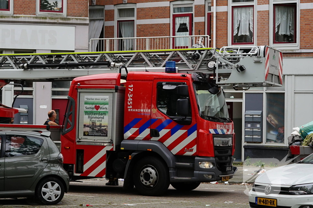 Vergeten pan op het kooktoestel veroorzaakt brand