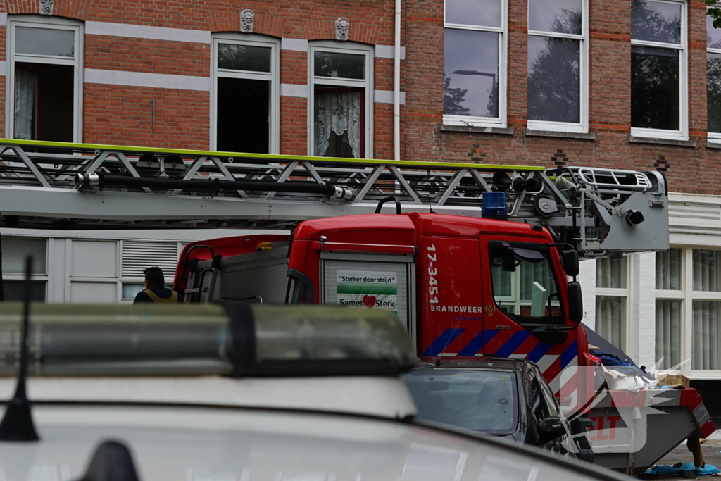 Vergeten pan op het kooktoestel veroorzaakt brand