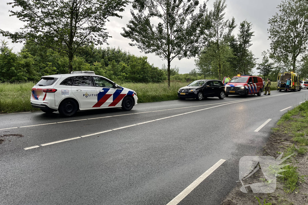 Bestuurster gewond bij botsing tegen boom