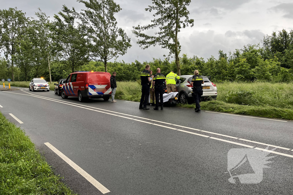 Bestuurster gewond bij botsing tegen boom