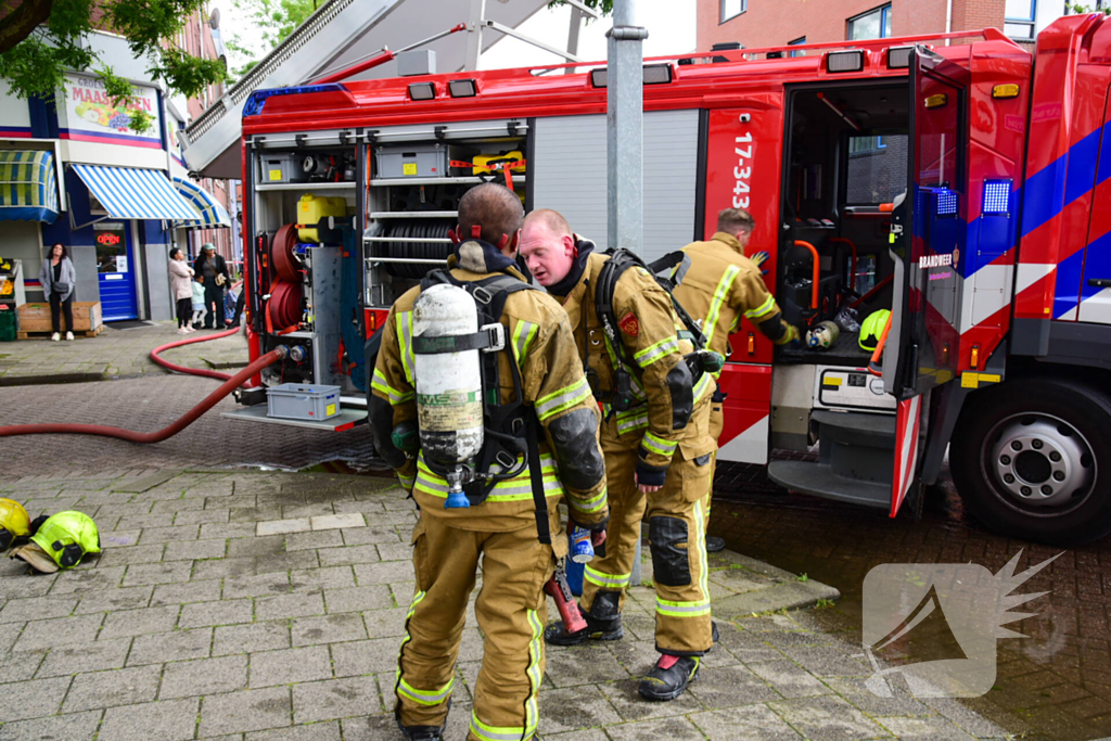 Persoon gered bij uitslaande brand