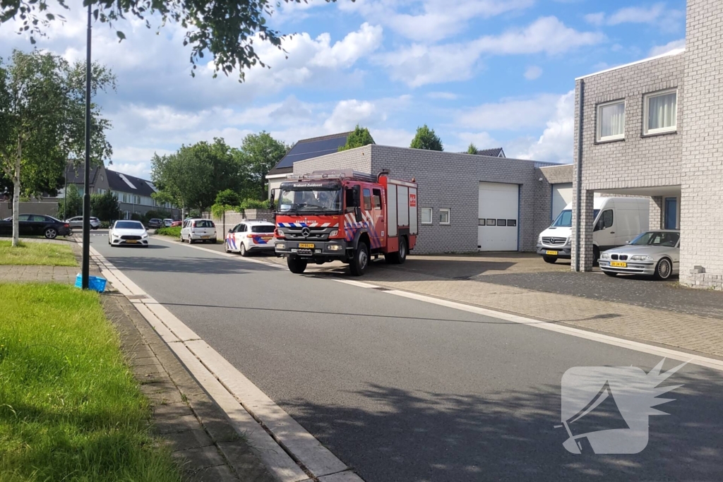 Brandweer aanwezig bij bedrijf vanwege brand