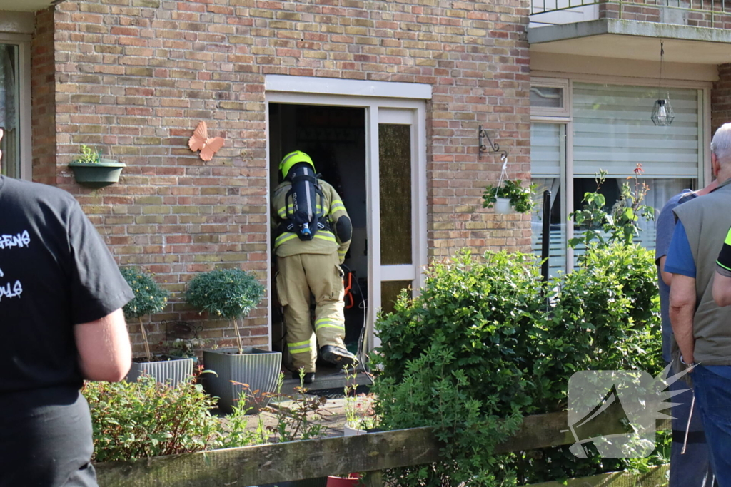 Brandweer aanwezig vanwege vergeten pan op vuur