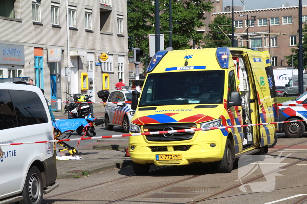 Fietser gewond bij aanrijding met motorrijder