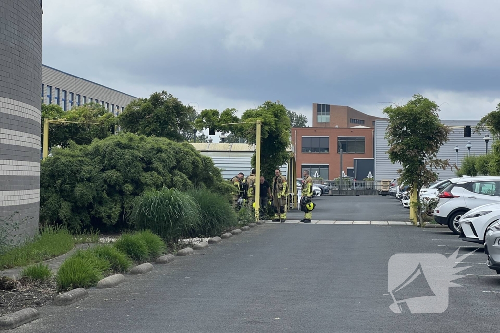 Gasfles explodeert bij buitenbrand