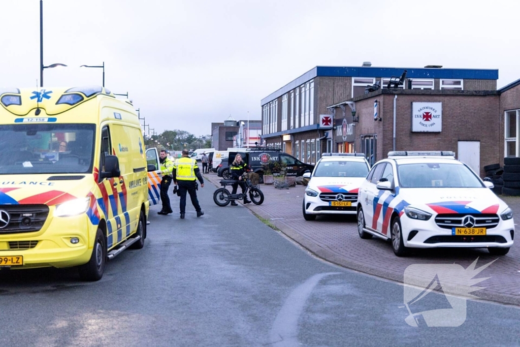 Opzittenden fatbike gewond bij botsing met auto