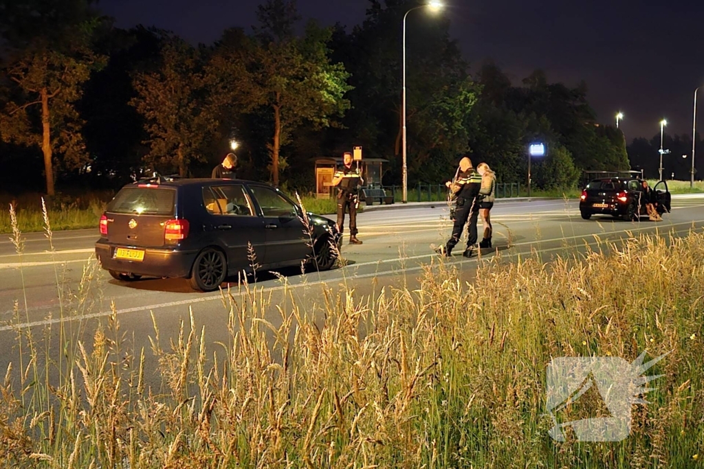 Kop-staartbotsing tussen twee voertuigen