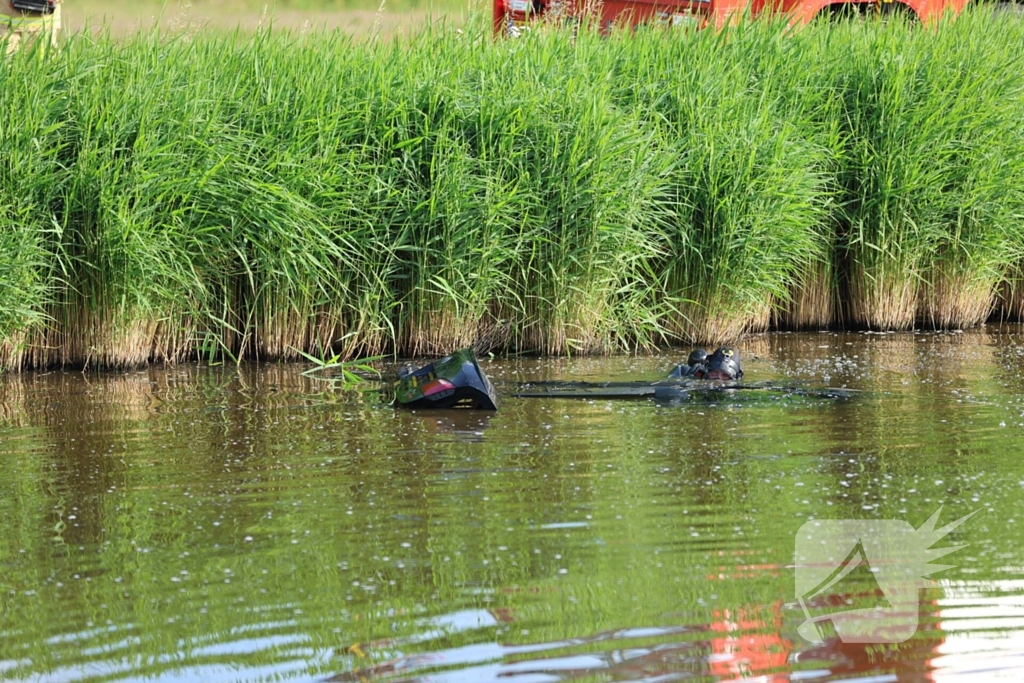 Personenwagen in het water aangetroffen