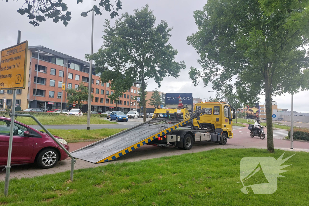 Fietser gewond bij botsing met auto