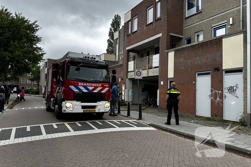 Ebike vat vlam in schuur