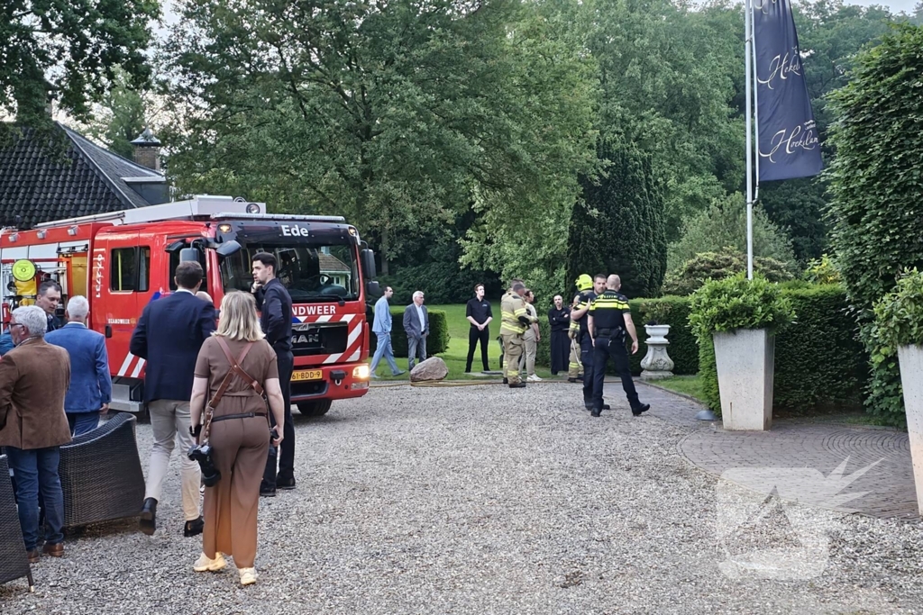 Brand tijdens bruiloft in Kasteel Hoekelum