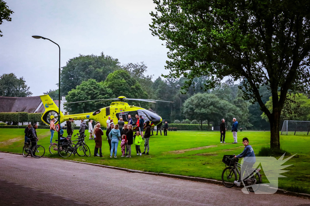 Veel bekijks bij inzet traumahelikopter