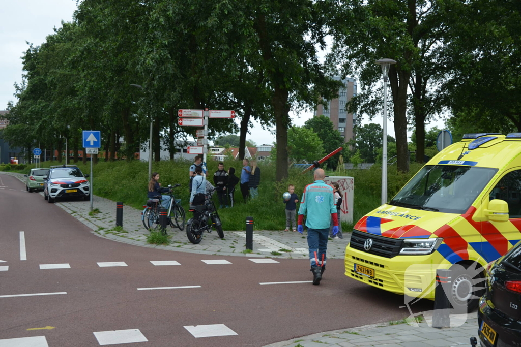 Fatbiker komt ten val na aanrijding met auto