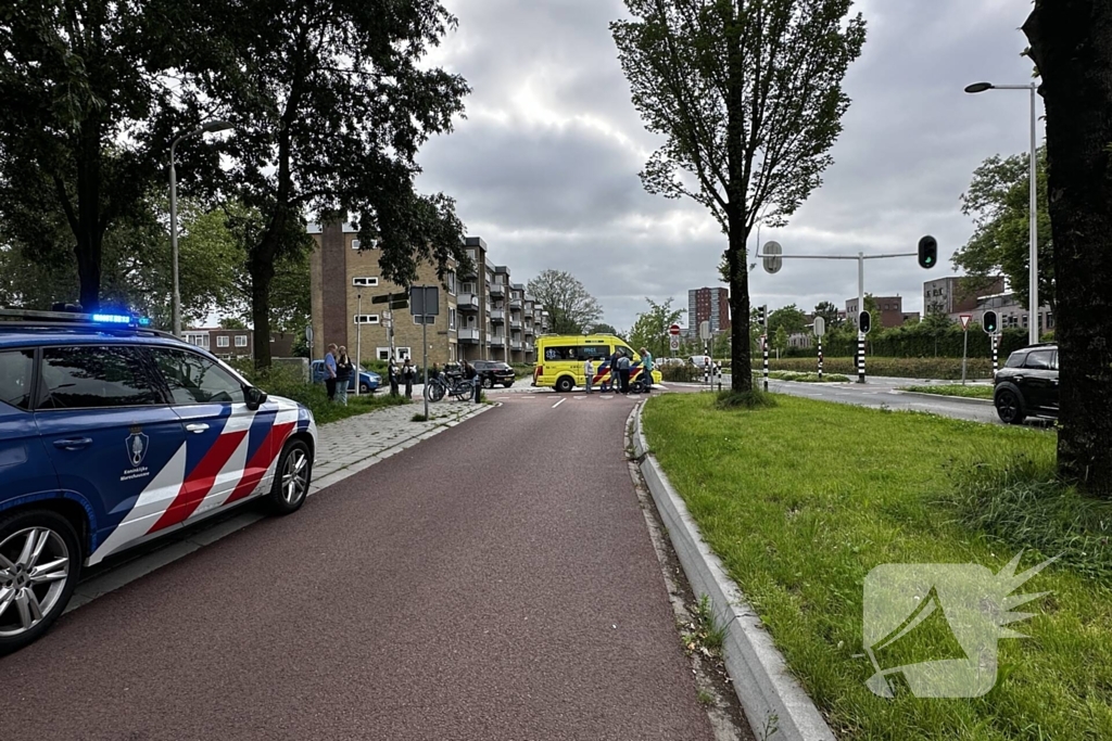 Fatbiker komt ten val na aanrijding met auto