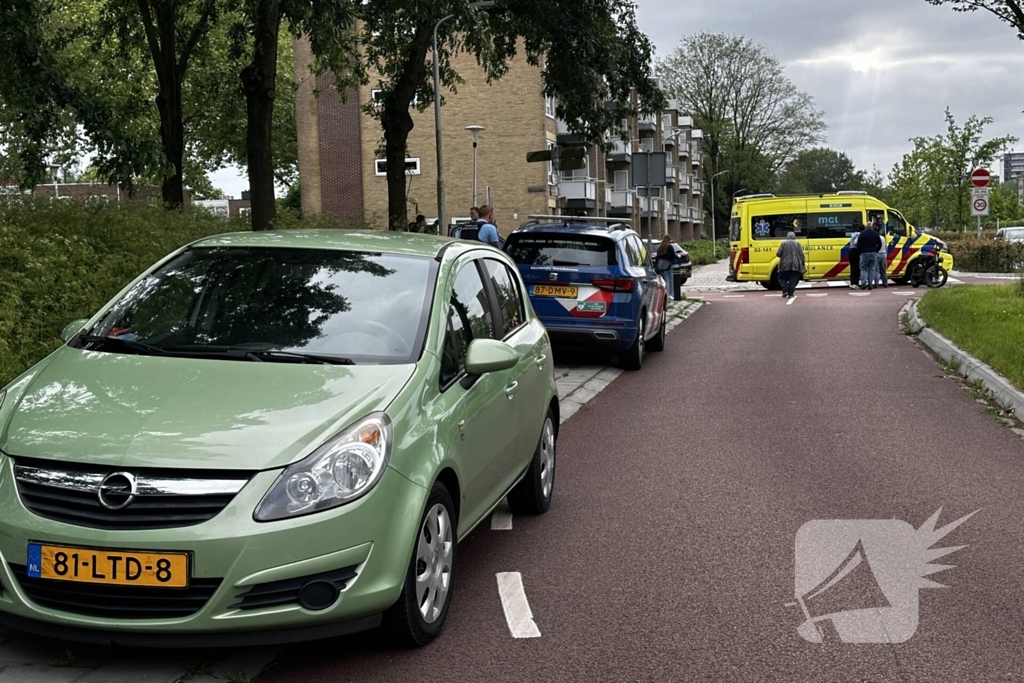 Fatbiker komt ten val na aanrijding met auto