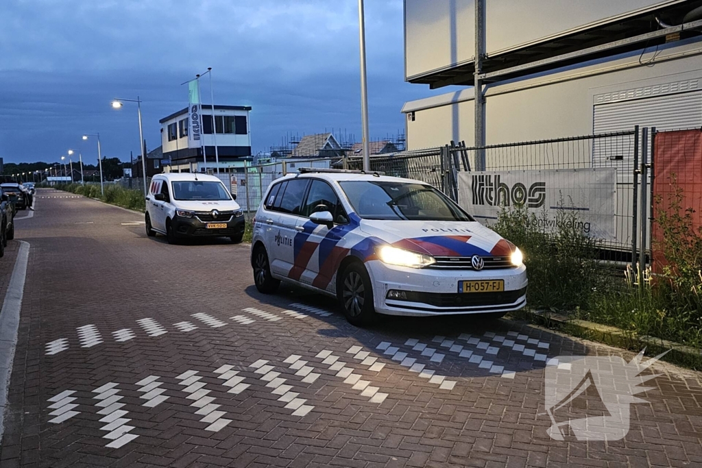 Speurhond ingezet na luid alarm op bouwterrein