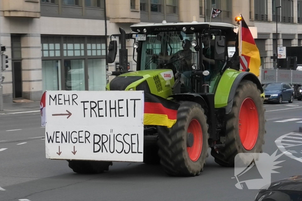 Protest in Brussel tegen EU-landbouwbeleid