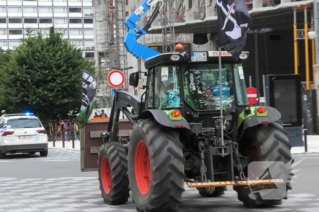 Protest in Brussel tegen EU-landbouwbeleid