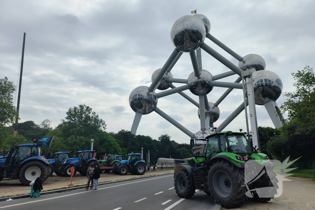 Protest in Brussel tegen EU-landbouwbeleid