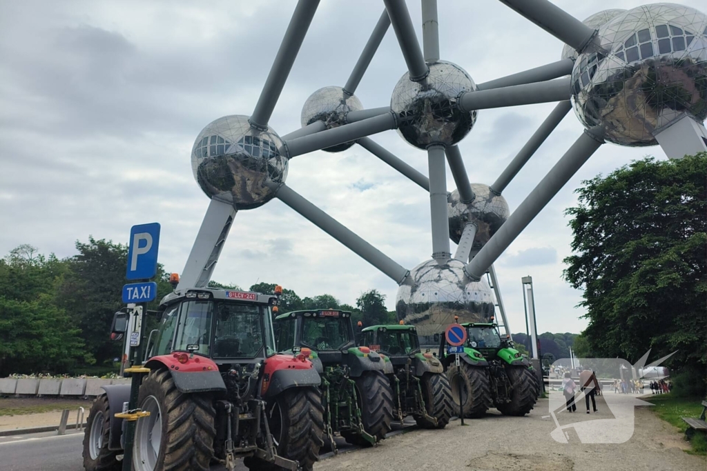 Protest in Brussel tegen EU-landbouwbeleid