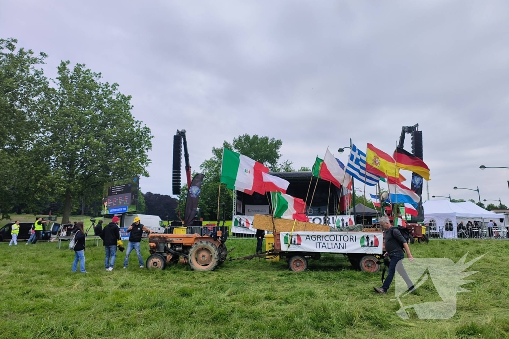 Protest in Brussel tegen EU-landbouwbeleid