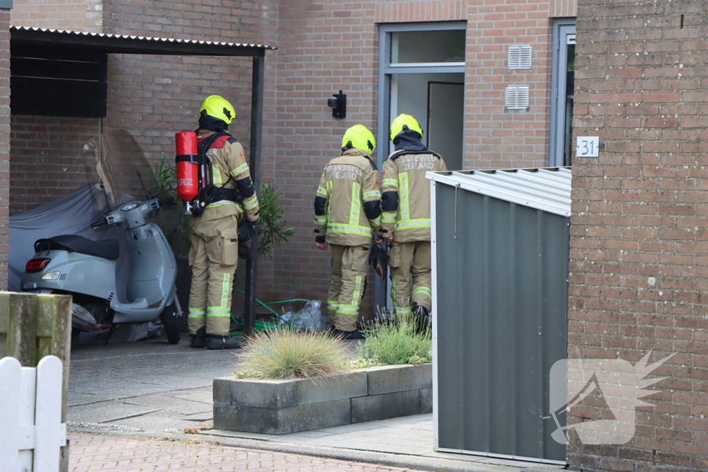 Gaslek in kruipruimte van woning