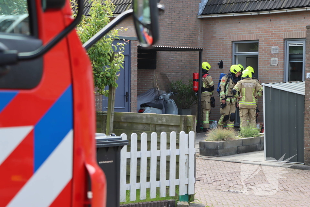 Gaslek in kruipruimte van woning